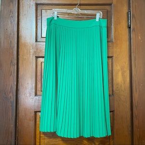 J. Crew Factory Midi Pleated Skirt